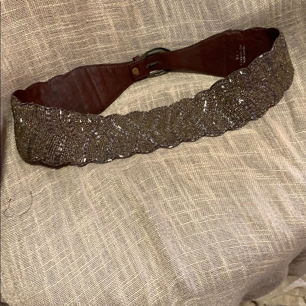 Gorgeous seed bead designed large belt